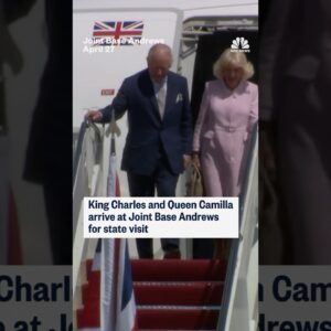 King Charles and Queen Camilla arrive at Joint Base Andrews for state visit