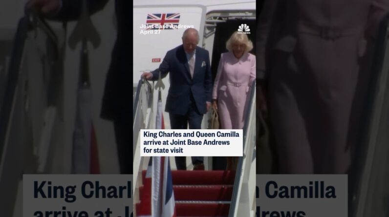 King Charles and Queen Camilla arrive at Joint Base Andrews for state visit