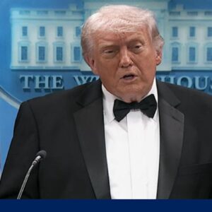 Trump speaks after shooting incident outside White House Correspondents' Dinner