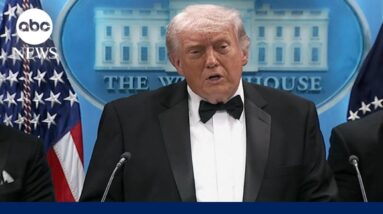 Trump speaks after shooting incident outside White House Correspondents' Dinner