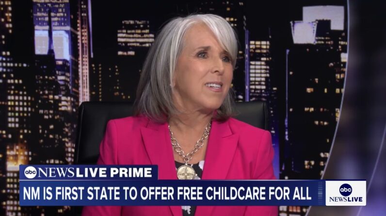 Gov. Michelle Lujan Grisham explained how New Mexico funds universal child care