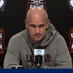 Final Four coaches meet media as teams arrive in Indianapolis