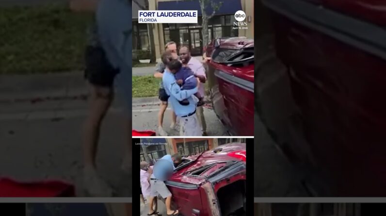 Good Samaritans in South Florida rescue family after car crash