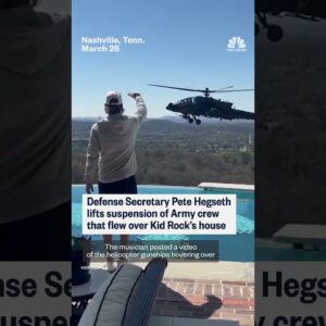 Hegseth lifts Army crew suspension over Kid Rock flyover