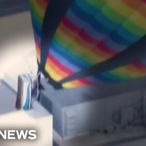 Hot air balloon crashes into California casino amid fierce winds