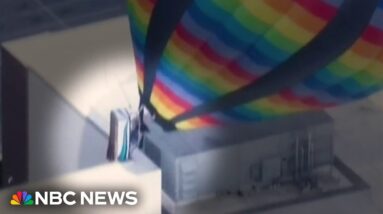 Hot air balloon crashes into California casino amid fierce winds