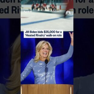 Jill Biden bids $35,000 for a 'Heated Rivalry' walk-on role