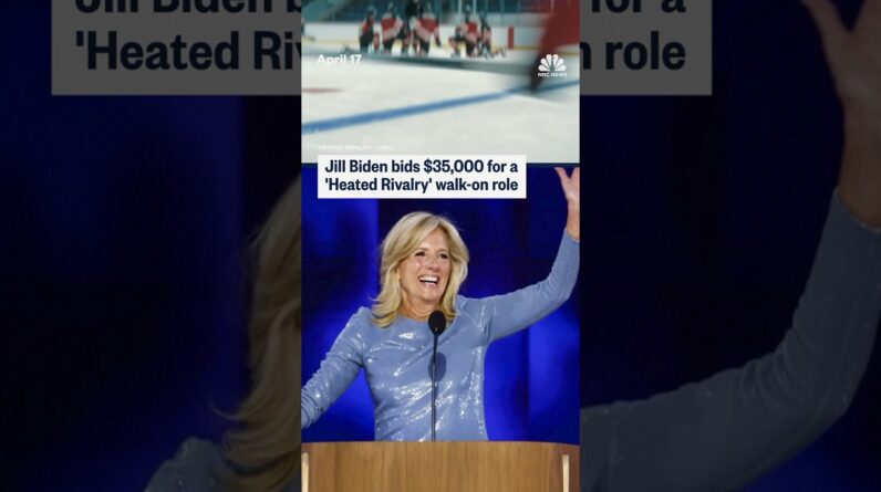 Jill Biden bids $35,000 for a 'Heated Rivalry' walk-on role