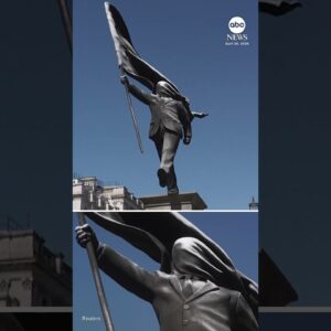 New statue placed in London by Banksy