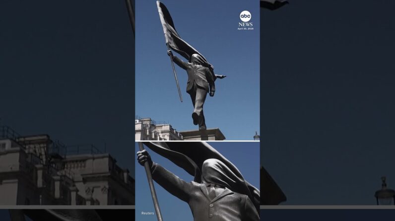 New statue placed in London by Banksy