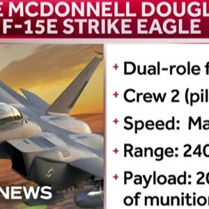 Special Report: One U.S. pilot rescued after F-15 jet shot down over Iran