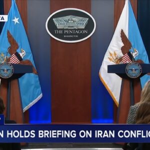Pentagon holds briefing on Iran conflict