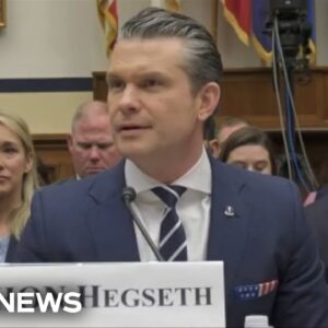 Pete Hegseth testifies over Iran war and Pentagon's budget