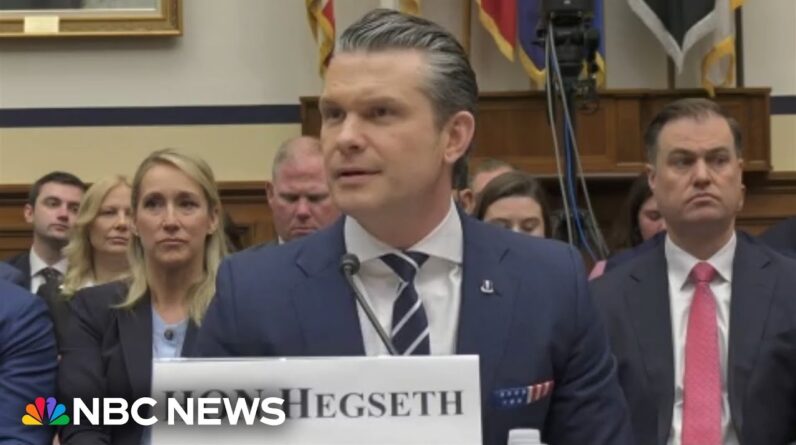 Pete Hegseth testifies over Iran war and Pentagon's budget