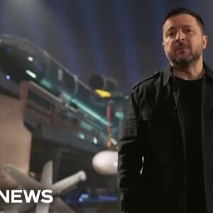 Ukrainian president says robots captured territory from Russian soldiers