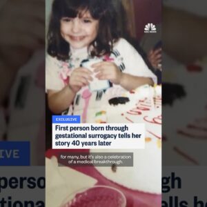 First person born through gestational surrogacy tells her story 40 years later