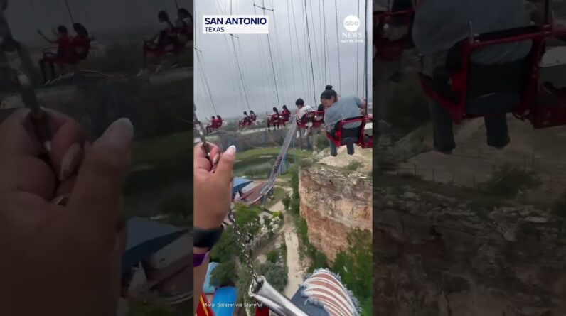 Amusement park riders left hanging after passenger violates safety policy