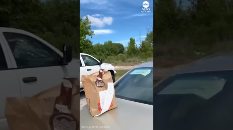 Hailstorm leaves multiple vehicles severely damaged in Missouri parking lot