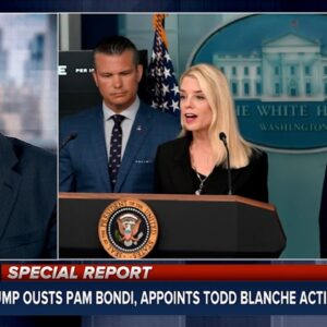 JUST IN: President Trump announced that Pam Bondi has been ousted as his attorney general