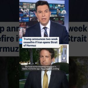 Trump announces two-week ceasefire if Iran opens Strait of Hormuz