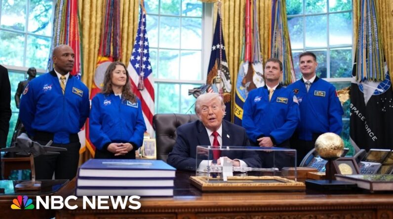 Trump meets with Artemis II crew after historic mission