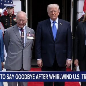 LIVE: President Trump bids farewell to King Charles III and Queen Camilla
