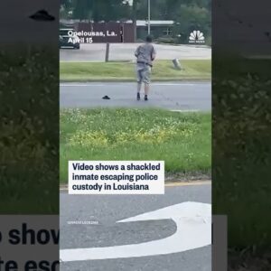Video shows a shackled inmate escaping police custody in Louisiana