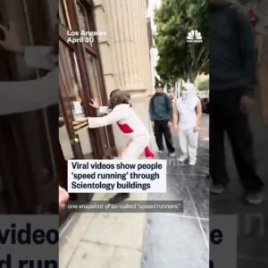 Viral videos show people 'speed running' through Scientology buildings