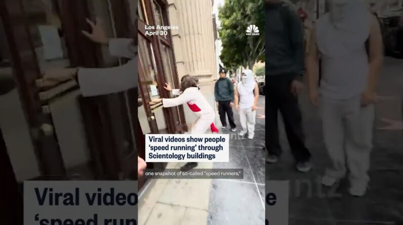 Viral videos show people 'speed running' through Scientology buildings