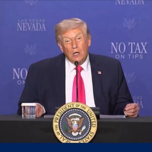 War with Iran 'going along swimmingly,' Trump says