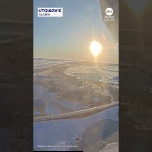 Alaskan town welcomes ‘midnight sun’ with final sunrise for 84 days