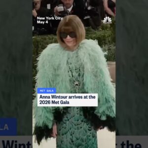 Anna Wintour arrives at the 2026 Met Gala