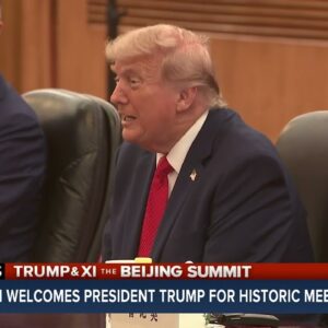 Chinese President Xi welcomes President Trump for historic meeting