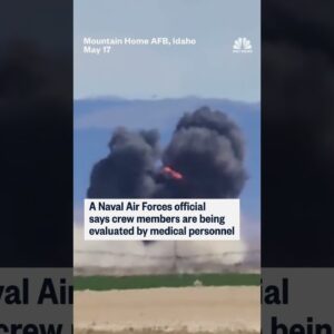 Crew members successfully eject after Idaho jet crash