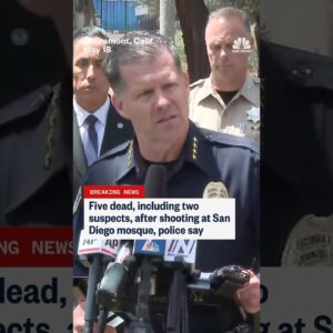 Five dead, including two suspects, after shooting at San Diego mosque, police say