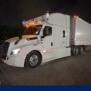 Driverless freight truck makes history