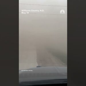 Dust storm blankets parts of North Dakota