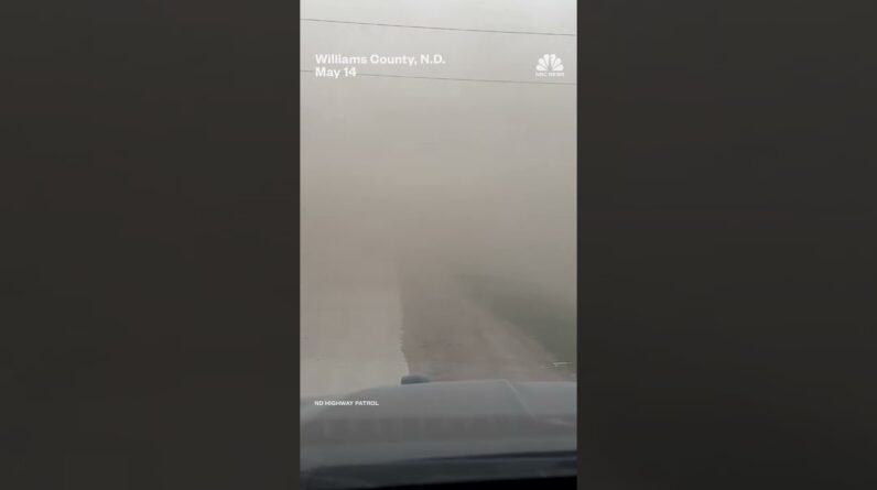 Dust storm blankets parts of North Dakota