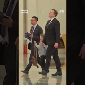 Elon Musk brings son X to China during Trump's visit