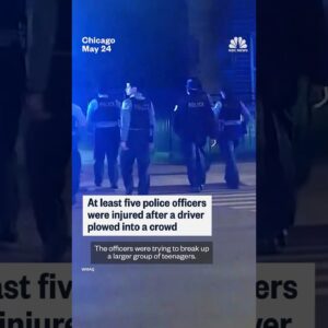 Five officers injured in Chicago car ramming