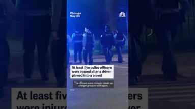 Five officers injured in Chicago car ramming