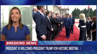 President Trump meeting with President Xi in Beijing at high-stakes summit amid U.S. war with Iran