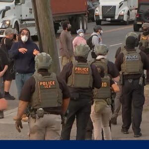 ICE agents clash with protesters at NJ immigration detention facility