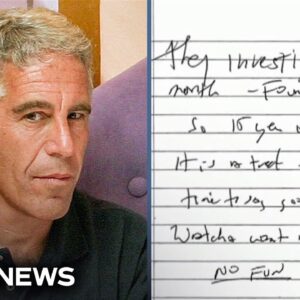 Jeffrey Epstein possible suicide note released