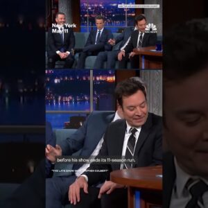 Late-night hosts reunite with Colbert before final show