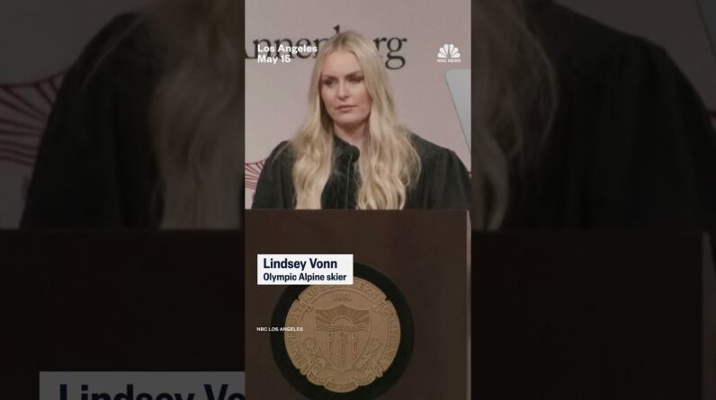 Lindsey Vonn gives commencement speech at USC