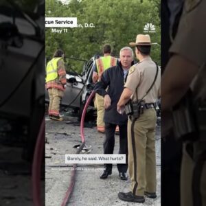 NBC's Tom Costello rescues teen driver from burning car