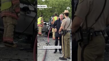 NBC's Tom Costello rescues teen driver from burning car