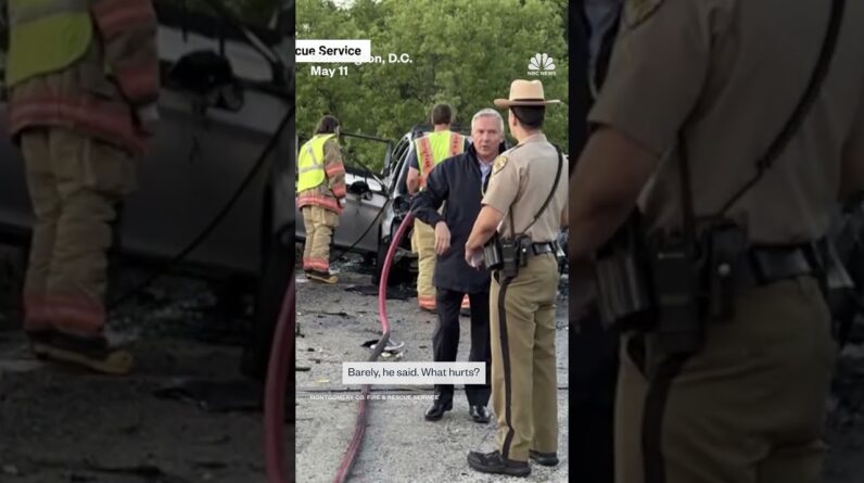 NBC's Tom Costello rescues teen driver from burning car