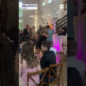 Newlyweds’ first dance gets too hot as sparklers ignite decorations